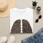 Printify T-Shirt Brain Half Mushroom T-Shirt Mushroom Magic Mushroom T-Shirt