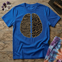 Printify T-Shirt Brain Half Mushroom T-Shirt Mushroom Magic Mushroom T-Shirt