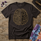 Printify T-Shirt Brain Half Mushroom T-Shirt Mushroom Magic Mushroom T-Shirt