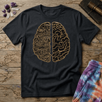 Printify T-Shirt Brain Half Mushroom T-Shirt Mushroom Magic Mushroom T-Shirt