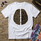 Printify T-Shirt Brain Half Mushroom T-Shirt Mushroom Magic Mushroom T-Shirt