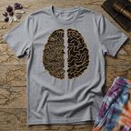 Printify T-Shirt Brain Half Mushroom T-Shirt Mushroom Magic Mushroom T-Shirt