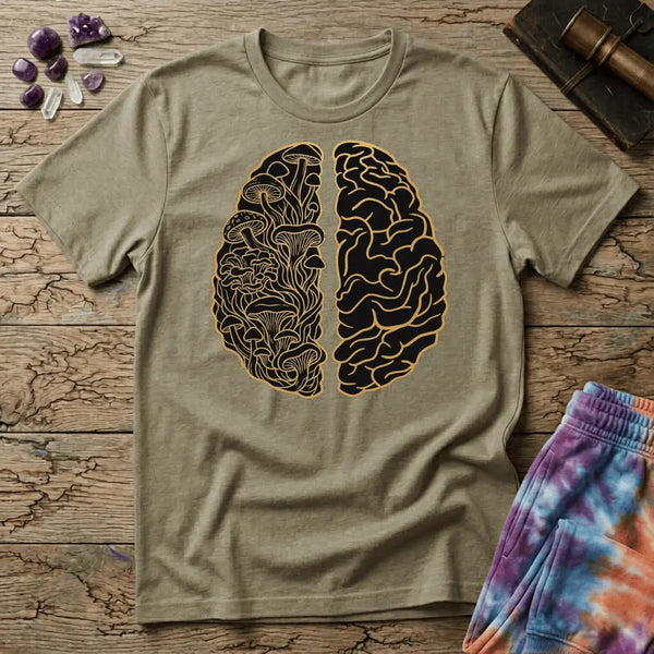 Brain Half Mushroom T-Shirt