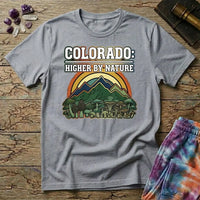Printify T-Shirt Colorado Higher By Nature Mushroom T-Shirt Mushroom Magic Mushroom T-Shirt
