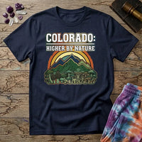 Printify T-Shirt Colorado Higher By Nature Mushroom T-Shirt Mushroom Magic Mushroom T-Shirt
