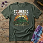Printify T-Shirt Colorado Higher By Nature Mushroom T-Shirt Mushroom Magic Mushroom T-Shirt