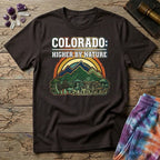 Printify T-Shirt Colorado Higher By Nature Mushroom T-Shirt Mushroom Magic Mushroom T-Shirt