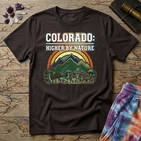 Printify T-Shirt Colorado Higher By Nature Mushroom T-Shirt Mushroom Magic Mushroom T-Shirt