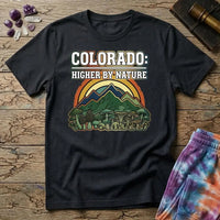 Printify T-Shirt Colorado Higher By Nature Mushroom T-Shirt Mushroom Magic Mushroom T-Shirt