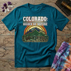 Printify T-Shirt Colorado Higher By Nature Mushroom T-Shirt Mushroom Magic Mushroom T-Shirt