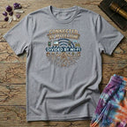 Printify T-Shirt Connected by Mycelium Divided By Wi-Fi T-Shirt Mushroom Magic Mushroom T-Shirt