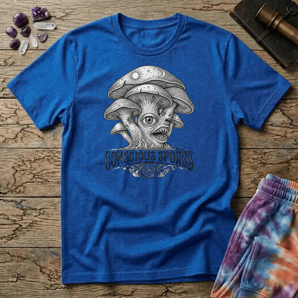 Printify T-Shirt Conscious Spores Mushroom  T-Shirt Mushroom Magic Mushroom T-Shirt
