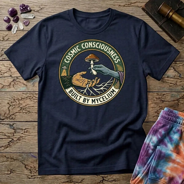 Cosmic Consciousness Built By Mycelium T-Shirt