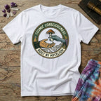 Printify T-Shirt Cosmic Consciousness Built By Mycelium T-Shirt Mushroom Magic Mushroom T-Shirt