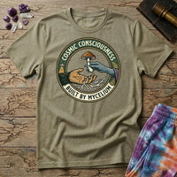 Printify T-Shirt Cosmic Consciousness Built By Mycelium T-Shirt Mushroom Magic Mushroom T-Shirt