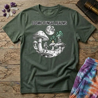 Printify T-Shirt Cosmic Fungal Realms Mushroom T-Shirt Mushroom Magic Mushroom T-Shirt