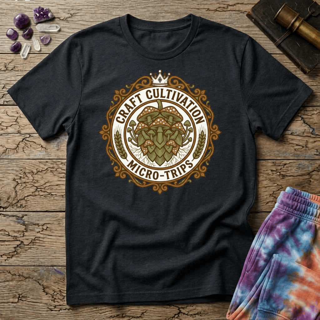 Printify T-Shirt Craft Cultivation Micro Trips T-Shirt Mushroom Magic Mushroom T-Shirt
