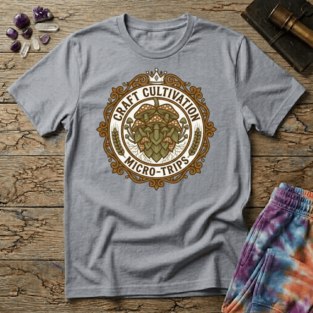 Printify T-Shirt Craft Cultivation Micro Trips T-Shirt Mushroom Magic Mushroom T-Shirt