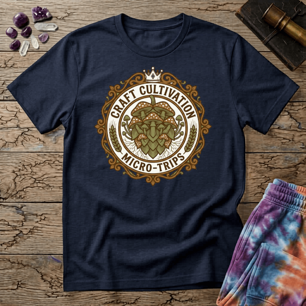 Printify T-Shirt Craft Cultivation Micro Trips T-Shirt Mushroom Magic Mushroom T-Shirt