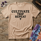 Printify T-Shirt Cultivate Trip Repeat Mushroom T-Shirt Mushroom Magic Mushroom T-Shirt