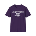 Printify T-Shirt Cultivate Trip Repeat Mushroom T-Shirt Mushroom Magic Mushroom T-Shirt
