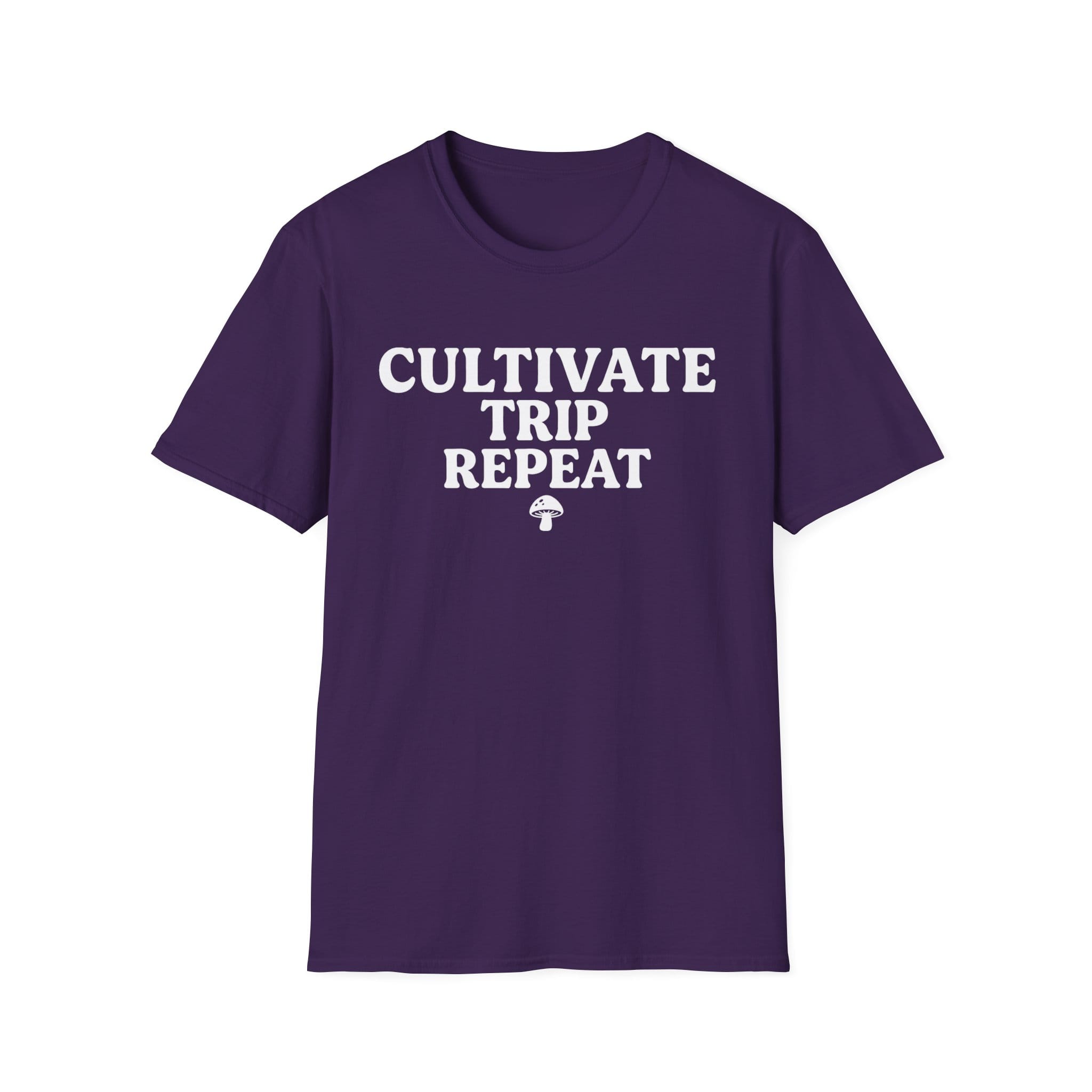 Printify T-Shirt Cultivate Trip Repeat Mushroom T-Shirt Mushroom Magic Mushroom T-Shirt