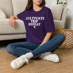 Printify T-Shirt Cultivate Trip Repeat Mushroom T-Shirt Mushroom Magic Mushroom T-Shirt
