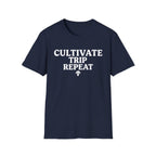 Printify T-Shirt Cultivate Trip Repeat Mushroom T-Shirt Mushroom Magic Mushroom T-Shirt