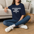 Printify T-Shirt Cultivate Trip Repeat Mushroom T-Shirt Mushroom Magic Mushroom T-Shirt