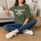 Printify T-Shirt Cultivate Trip Repeat Mushroom T-Shirt Mushroom Magic Mushroom T-Shirt