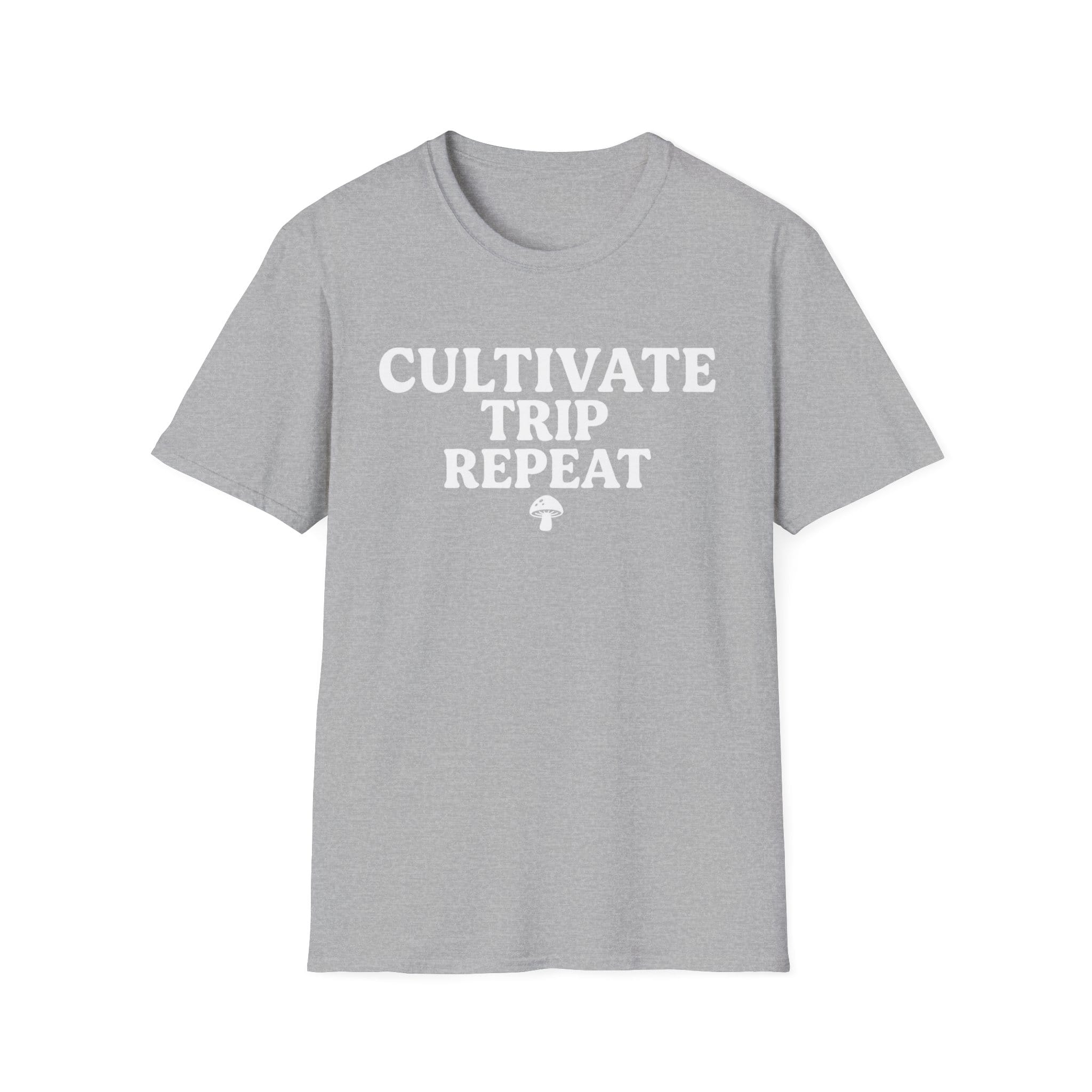 Printify T-Shirt Cultivate Trip Repeat Mushroom T-Shirt Mushroom Magic Mushroom T-Shirt