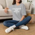 Printify T-Shirt Cultivate Trip Repeat Mushroom T-Shirt Mushroom Magic Mushroom T-Shirt