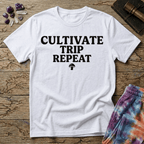 Printify T-Shirt Cultivate Trip Repeat Mushroom T-Shirt Mushroom Magic Mushroom T-Shirt