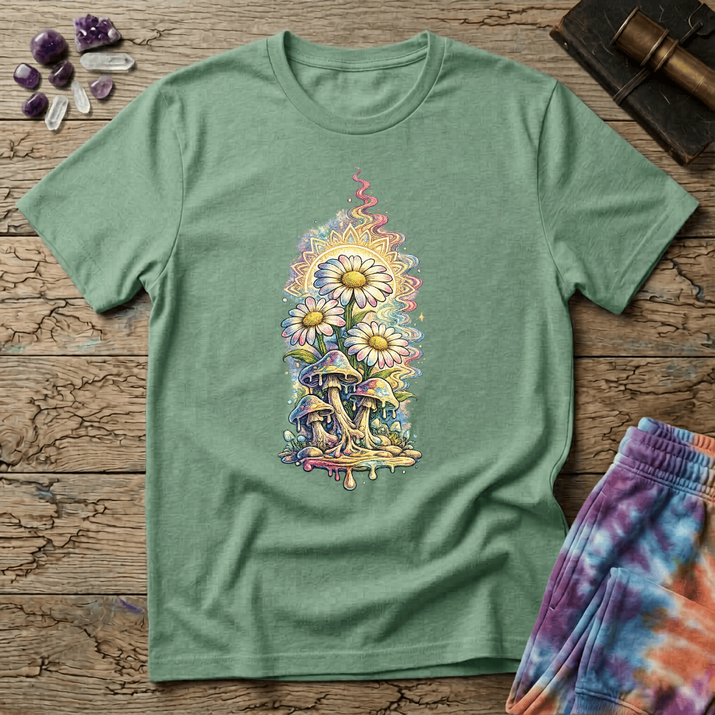 Printify T-Shirt Daisy Trip T-Shirt Mushroom Magic Mushroom T-Shirt