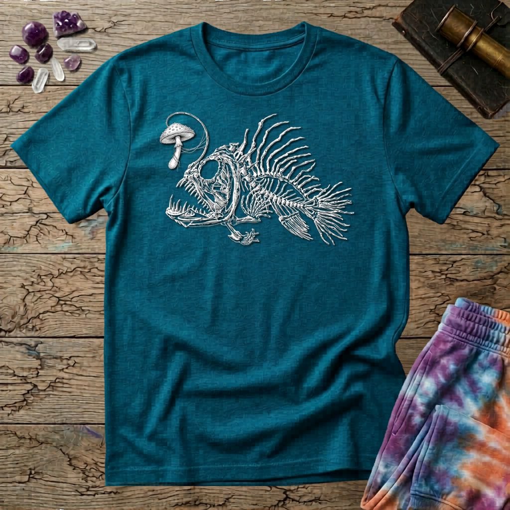 Printify T-Shirt Deep Sea Fish Mushroom T-Shirt Mushroom Magic Mushroom T-Shirt