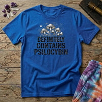 Printify T-Shirt Definitely Contains Psilocybin T-Shirt Mushroom Magic Mushroom T-Shirt