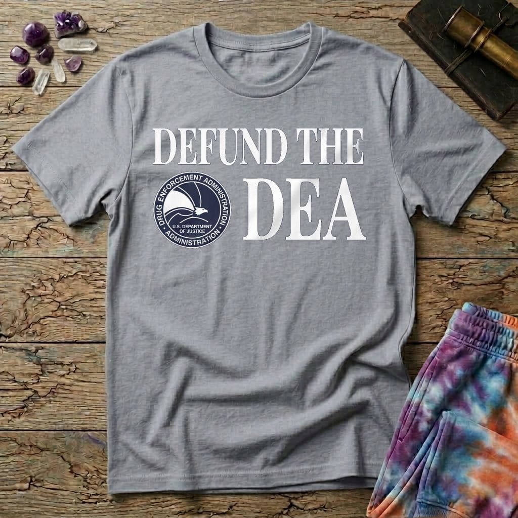 Printify T-Shirt Defund The DEA T-Shirt Mushroom Magic Mushroom T-Shirt