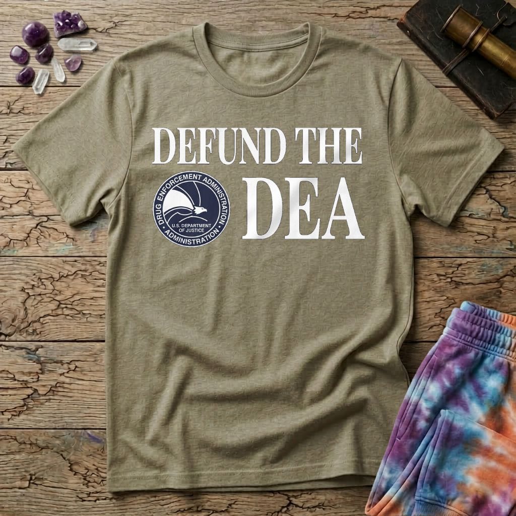 Printify T-Shirt Defund The DEA T-Shirt Mushroom Magic Mushroom T-Shirt