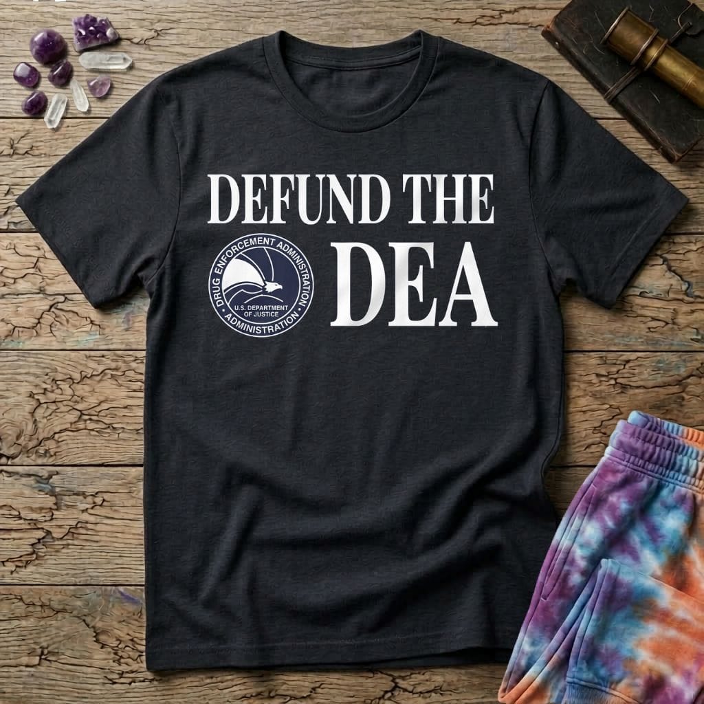 Printify T-Shirt Defund The DEA T-Shirt Mushroom Magic Mushroom T-Shirt