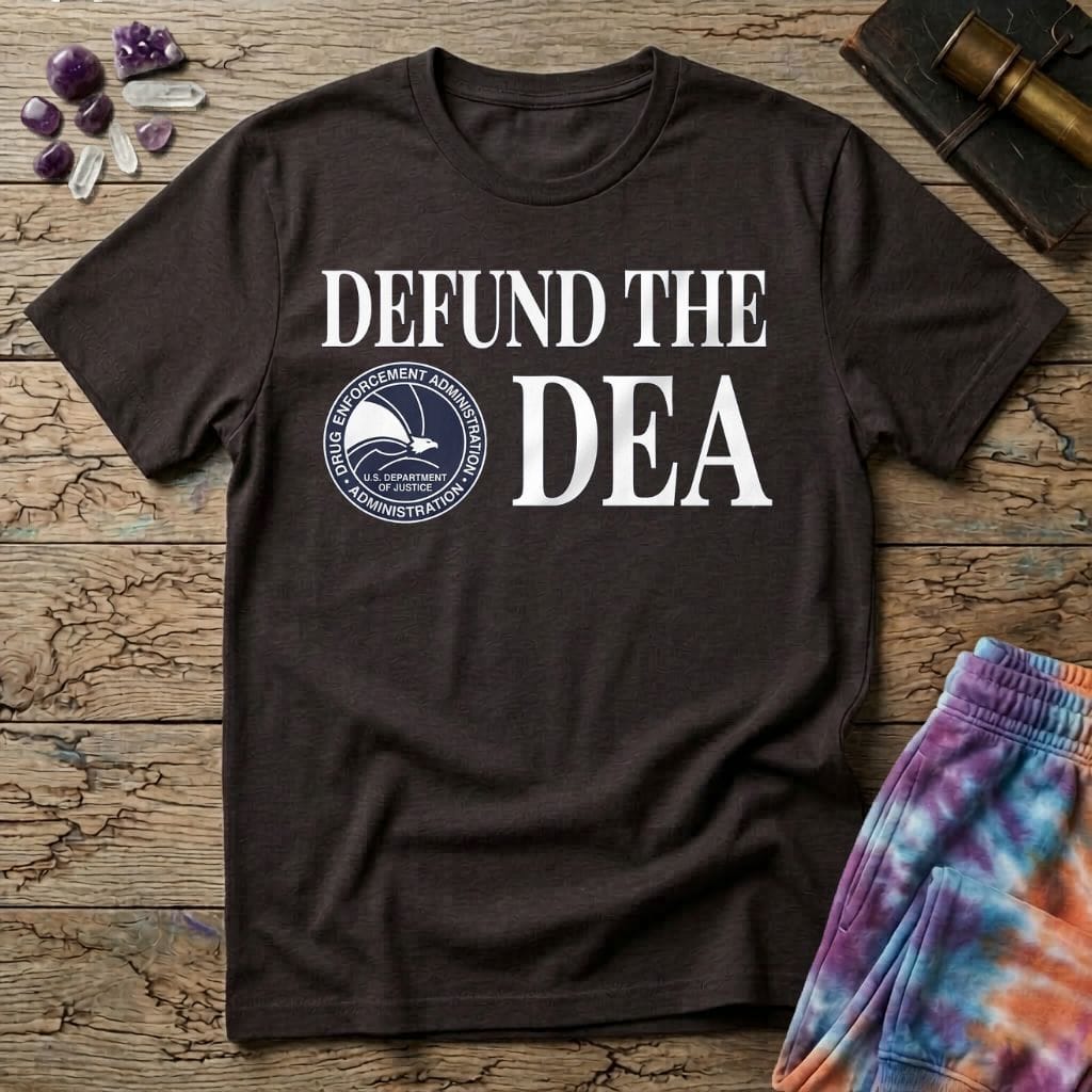 Printify T-Shirt Defund The DEA T-Shirt Mushroom Magic Mushroom T-Shirt