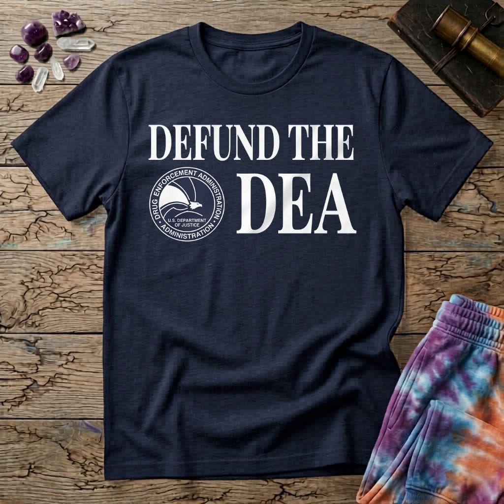 Printify T-Shirt Defund The DEA T-Shirt Mushroom Magic Mushroom T-Shirt