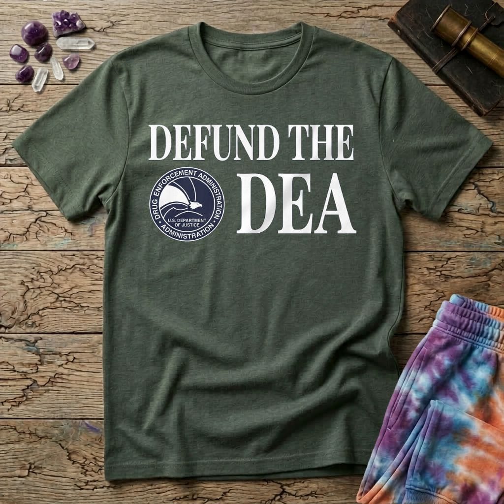Printify T-Shirt Defund The DEA T-Shirt Mushroom Magic Mushroom T-Shirt