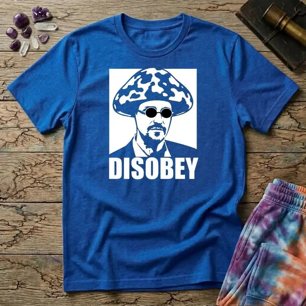 Printify T-Shirt Disobey Mushroom T-Shirt Mushroom Magic Mushroom T-Shirt