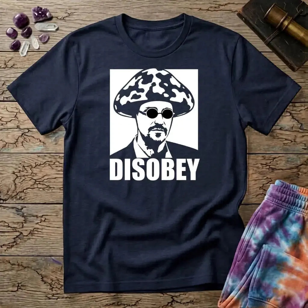 Printify T-Shirt Disobey Mushroom T-Shirt Mushroom Magic Mushroom T-Shirt