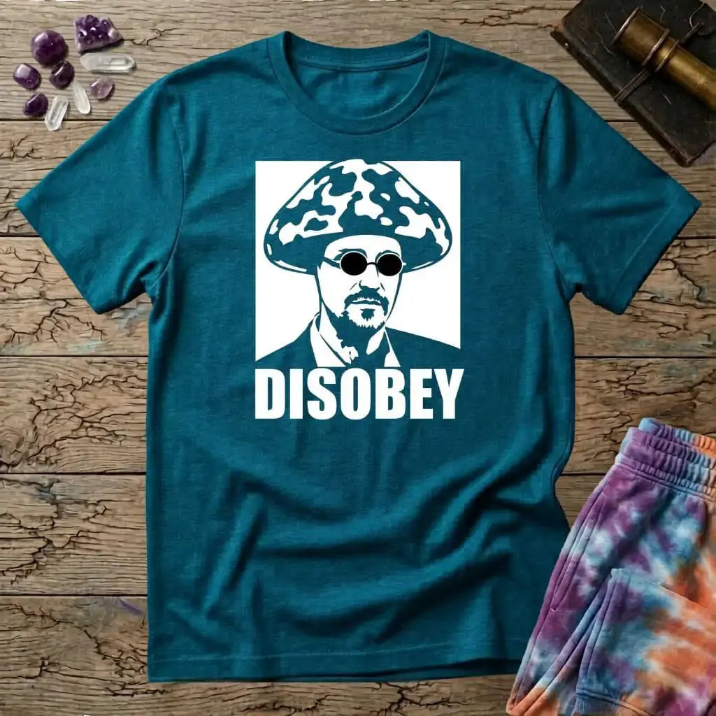 Printify T-Shirt Disobey Mushroom T-Shirt Mushroom Magic Mushroom T-Shirt