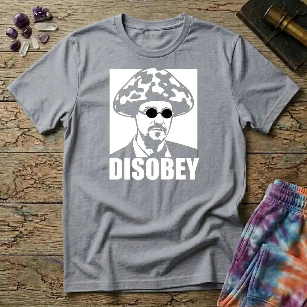 Printify T-Shirt Disobey Mushroom T-Shirt Mushroom Magic Mushroom T-Shirt