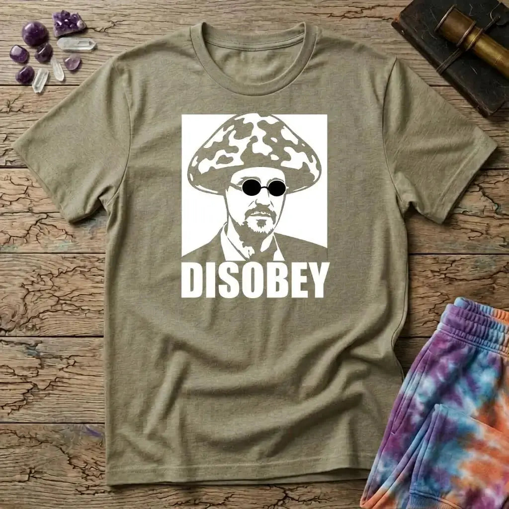 Printify T-Shirt Disobey Mushroom T-Shirt Mushroom Magic Mushroom T-Shirt