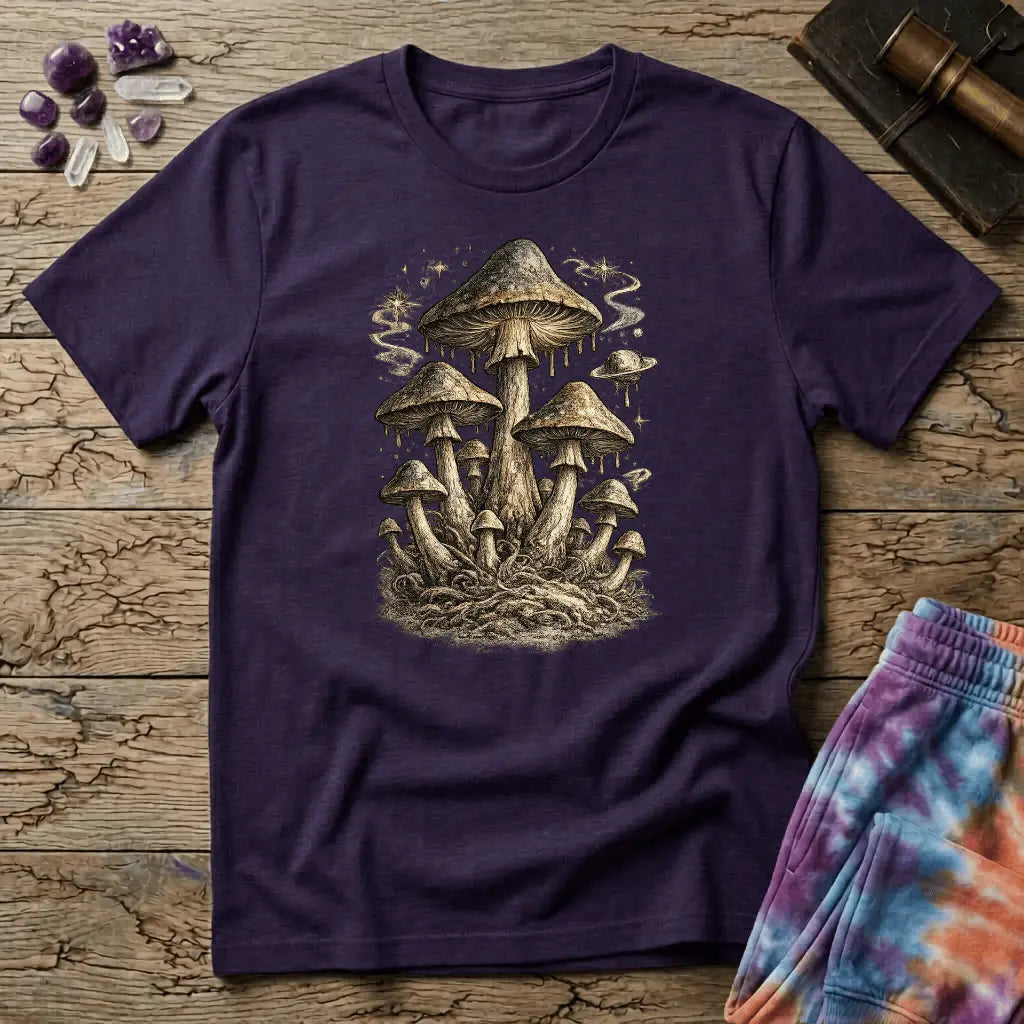 Printify T-Shirt Drippy Mushroom T-Shirt Mushroom Magic Mushroom T-Shirt