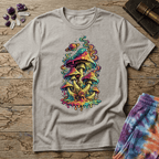 Printify T-Shirt Drippy Mushroom Too T-Shirt Mushroom Magic Mushroom T-Shirt
