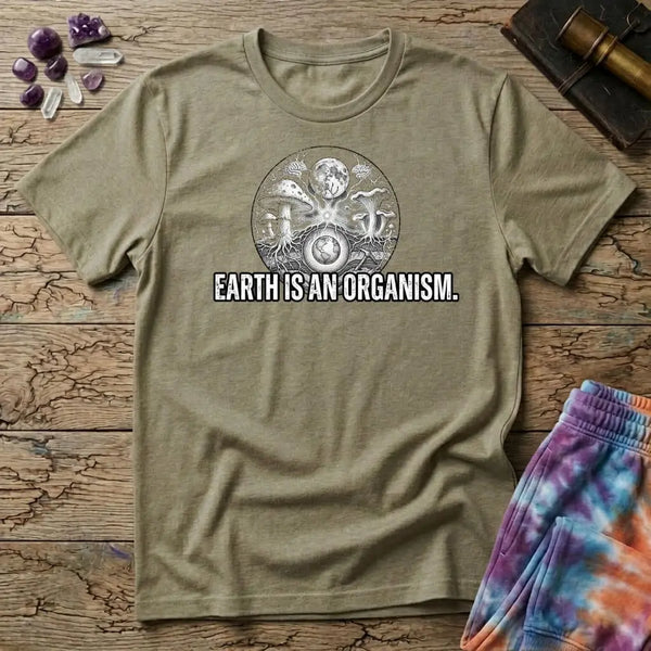 Earth Is An Organism Mushroom T-Shirt
